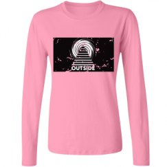 Ladies Relaxed Fit Basic Long Sleeve Tee