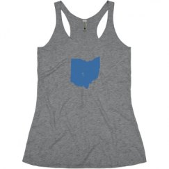Ladies Slim Fit Super Soft Racerback Triblend Tank