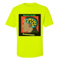 Unisex Ultra Cotton Safety Neon Crewneck Tee