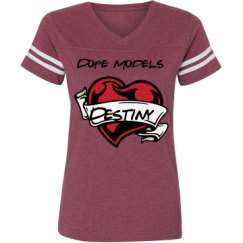 Ladies Relaxed Fit Vintage Sports Tee