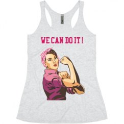 Ladies Slim Fit Super Soft Racerback Triblend Tank