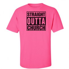 Unisex Ultra Cotton Safety Neon Crewneck Tee