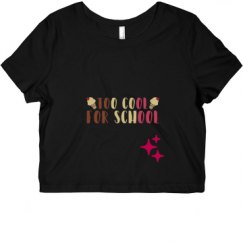 Ladies Slim Fit Crop Top Tee