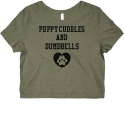 Ladies Slim Fit Crop Top Tee