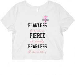 Ladies Slim Fit Crop Top Tee