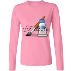 Ladies Relaxed Fit Basic Long Sleeve Tee