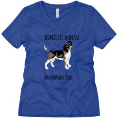 Ladies Relaxed Fit V-Neck Tee