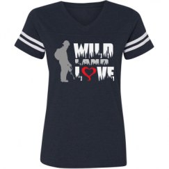 Ladies Relaxed Fit Vintage Sports Tee