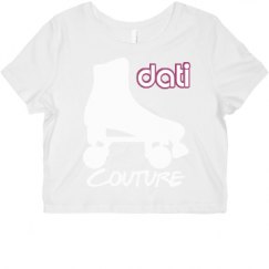 Ladies Slim Fit Crop Top Tee