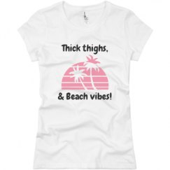 Ladies Slim Fit Basic Promo Jersey Tee