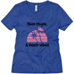 Ladies Relaxed Fit V-Neck Tee