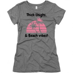 Ladies Slim Fit Super Soft Triblend Tee