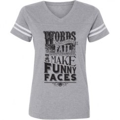 Ladies Relaxed Fit Vintage Sports Tee