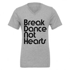 Unisex CVC Jersey V-Neck T-Shirt