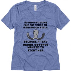 Ladies Relaxed Fit Super Soft Triblend V-Neck Tee