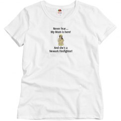 Never Fear Firefighter - grey