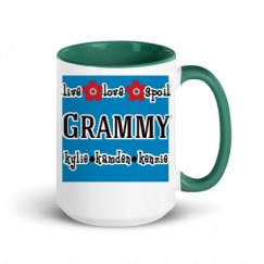 15oz Ceramic Mug with Color Inside