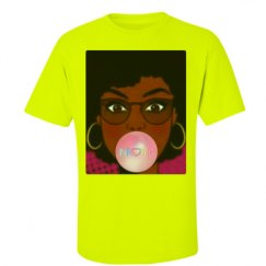 Unisex Ultra Cotton Safety Neon Crewneck Tee