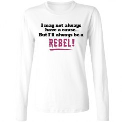 Ladies Relaxed Fit Basic Long Sleeve Tee