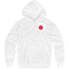 White CHOPSTICKS LOGO Hoodie