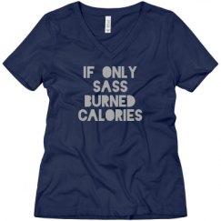 Ladies Relaxed Fit V-Neck Tee