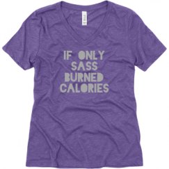 Ladies Relaxed Fit Super Soft Triblend V-Neck Tee