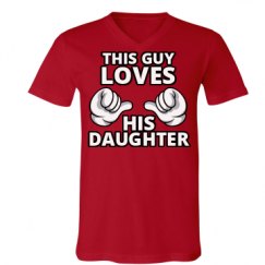 Unisex V-Neck Jersey Tee