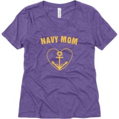 Ladies Relaxed Fit Super Soft Triblend V-Neck Tee