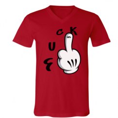 Unisex V-Neck Jersey Tee