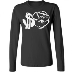 Ladies Relaxed Fit Basic Long Sleeve Tee