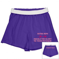 DONDIFITNESS SLIM FIT CHEER SHORTS