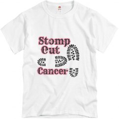 White Tee w/Foot print Graphic 