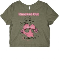 Ladies Slim Fit Crop Top Tee