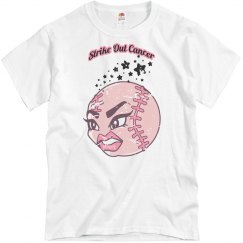 White tee w/baseball graphic