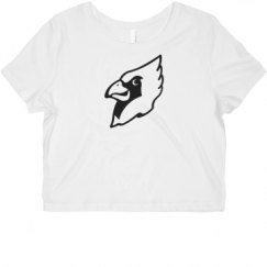 Ladies Slim Fit Crop Top Tee