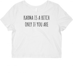 Junior Fit Bella Crop Top Tee