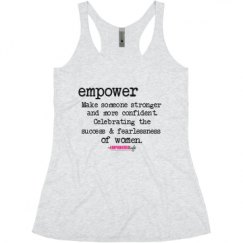 Ladies Slim Fit Super Soft Racerback Triblend Tank