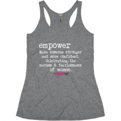 Ladies Slim Fit Super Soft Racerback Triblend Tank