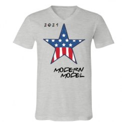 Unisex V-Neck Jersey Tee