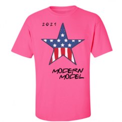 Unisex Ultra Cotton Safety Neon Crewneck Tee