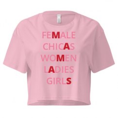 Ladies Festival Cali Crop Top Tee
