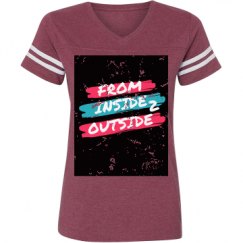 Ladies Relaxed Fit Vintage Sports Tee