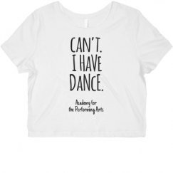 Ladies Slim Fit Crop Top Tee