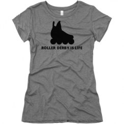 Ladies Slim Fit Super Soft Triblend Tee