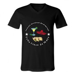 Unisex V-Neck Jersey Tee