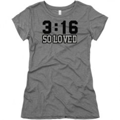 Ladies Slim Fit Super Soft Triblend Tee