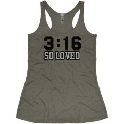 Ladies Slim Fit Super Soft Racerback Triblend Tank