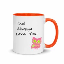 11oz Ceramic Mug with Color Inside