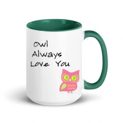 15oz Ceramic Mug with Color Inside