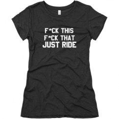 Ladies Slim Fit Super Soft Triblend Tee